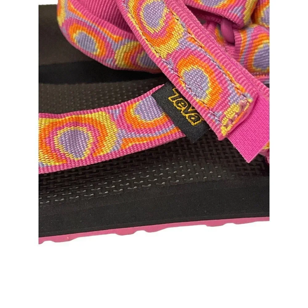 NEW! Teva Original Universal Pink Sandals Aztec Adjustable Shoes Girl's Size 5